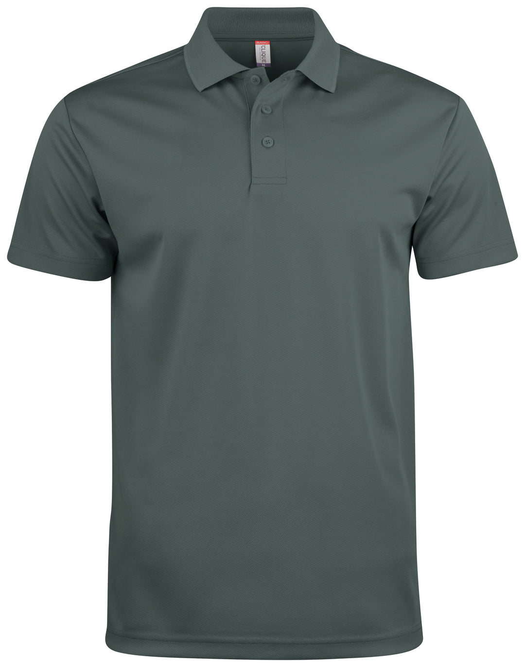 Piqué Clique Basic Active Polo Herre – uten trykk – Mørk grå