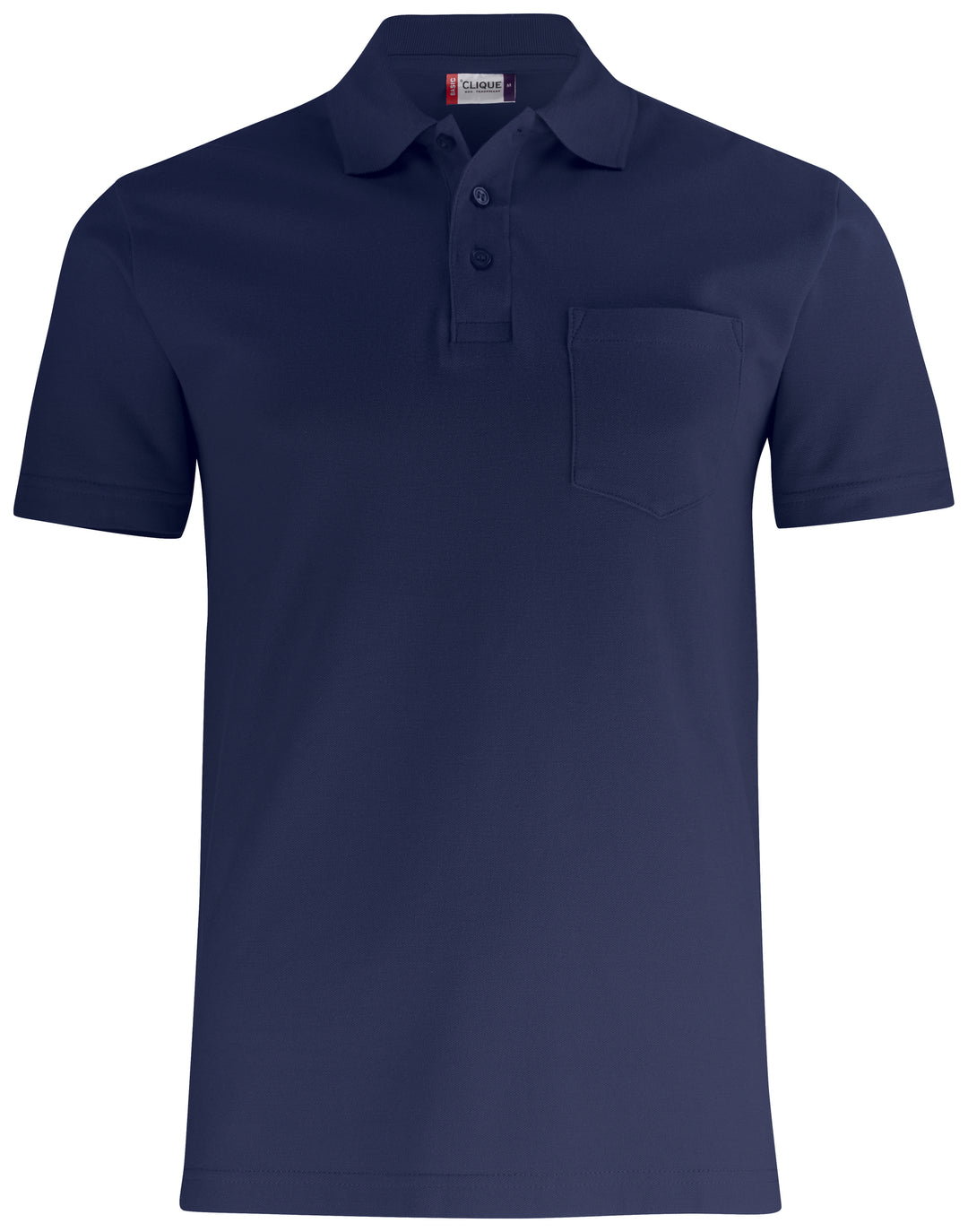 Pologenser Clique Basic Polo Pocket Unisex – uten trykk – Marineblå