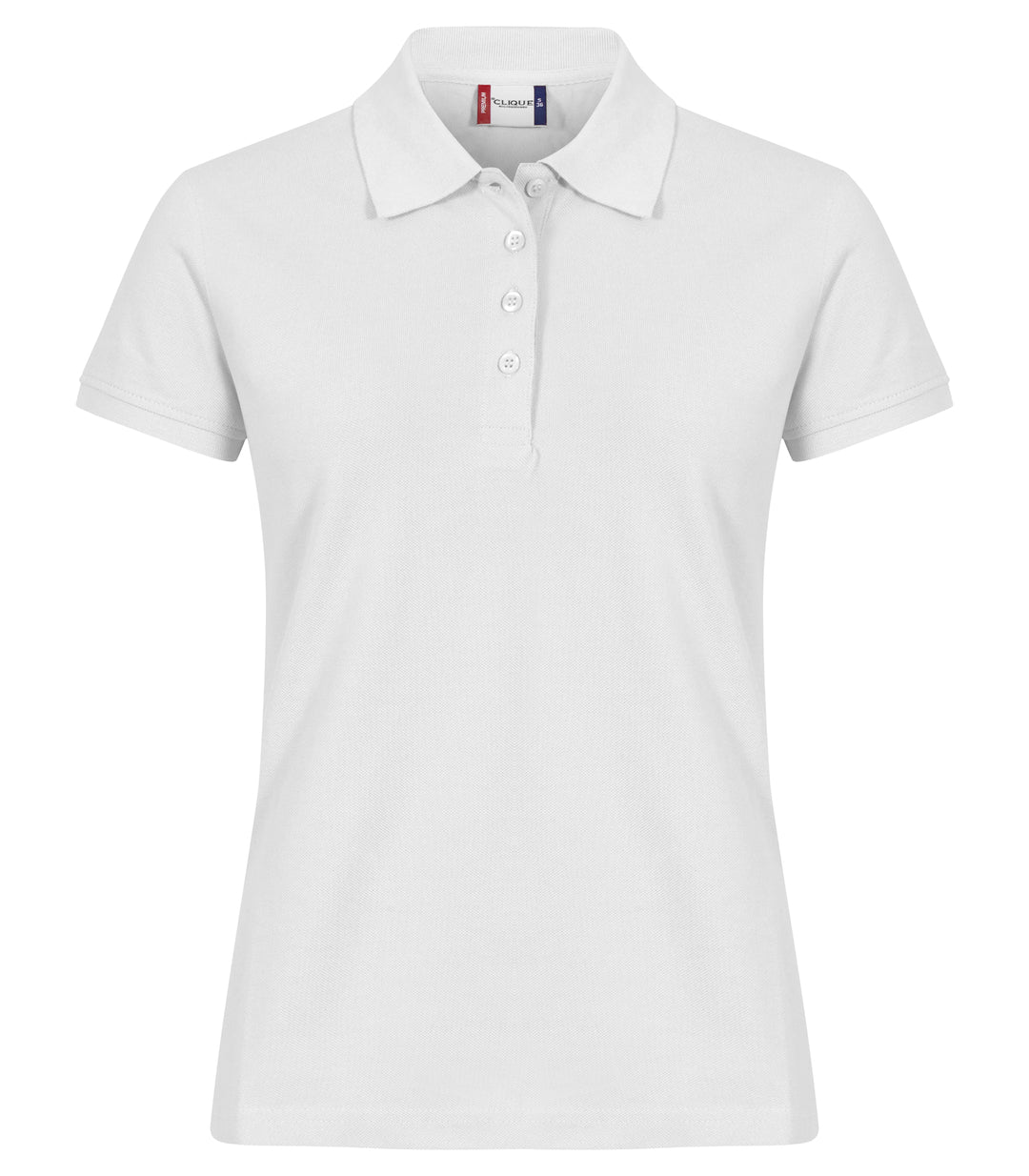 Pologenser Clique Heavy Premium Polo Dame – uten trykk – Hvit
