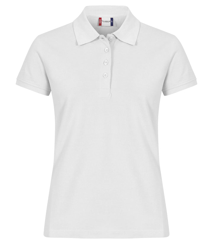 Pologenser Clique Heavy Premium Polo Dame – uten trykk – Hvit