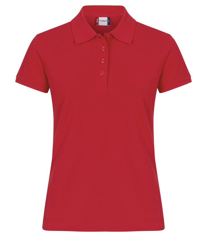 Pologenser Clique Heavy Premium Polo Dame – uten trykk – Rød