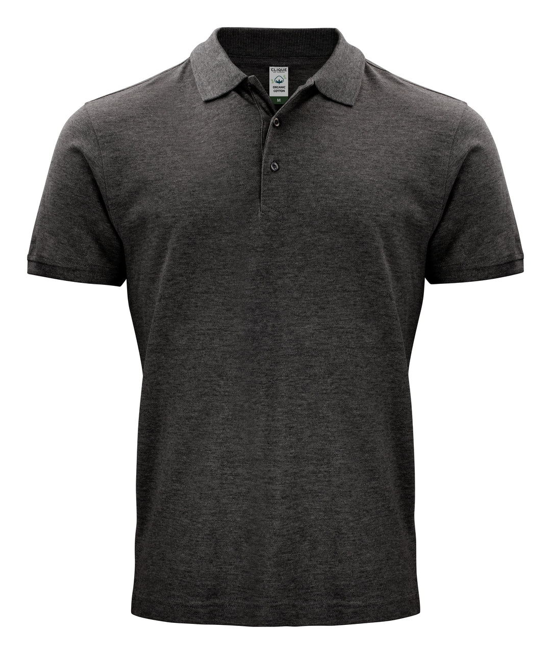 Piqué Clique Classic OC Polo Herre – uten trykk – Antrasittmelert
