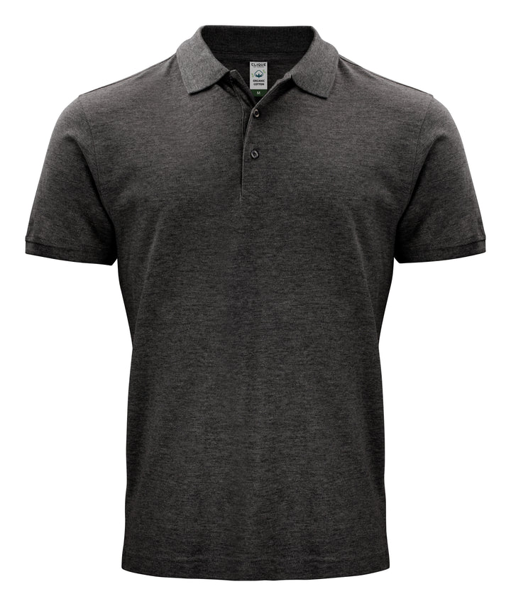 Piqué Clique Classic OC Polo Herre – uten trykk – Antrasittmelert