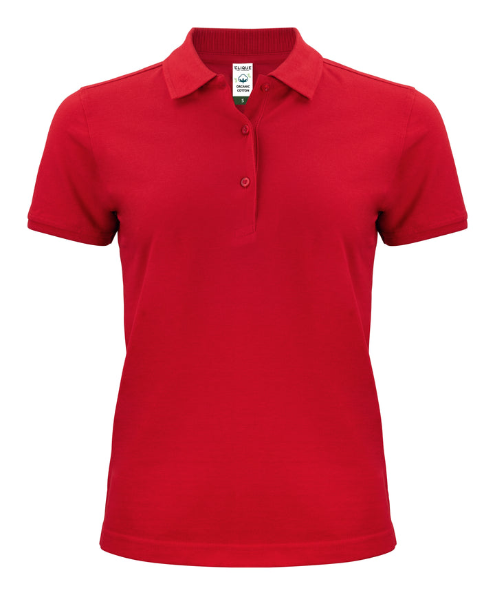 Piqué Clique Classic OC Polo Dame – uten trykk – Rød