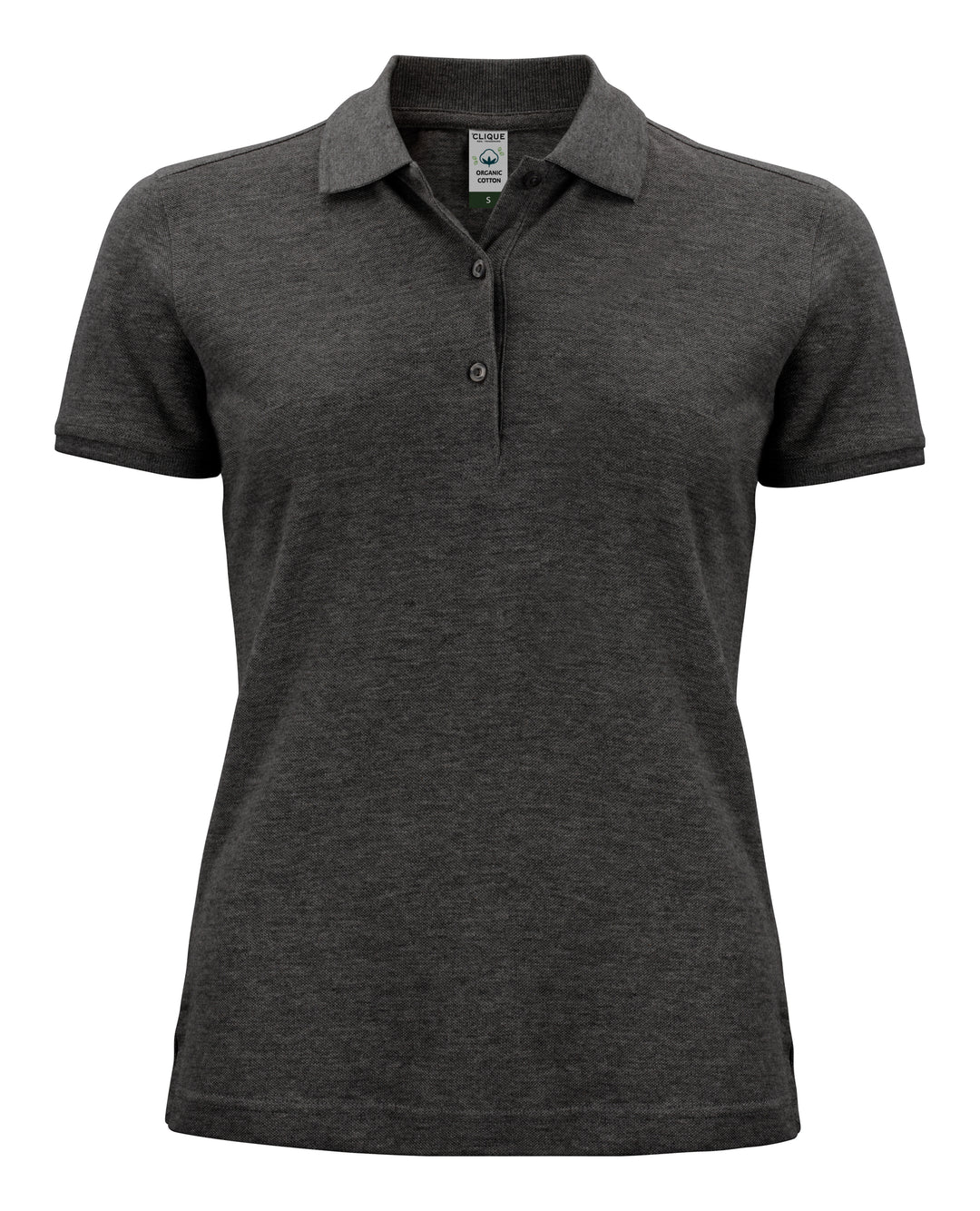 Piqué Clique Classic OC Polo Dame – uten trykk – Antrasittmelert