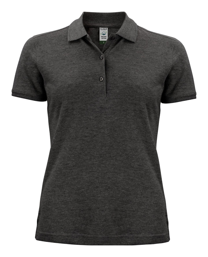 Piqué Clique Classic OC Polo Dame – uten trykk – Antrasittmelert
