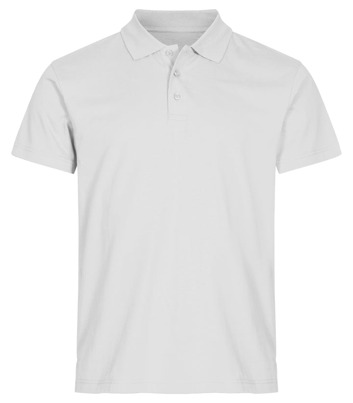 Piqué Clique Single Jersey Polo Herre – uten trykk – Hvit