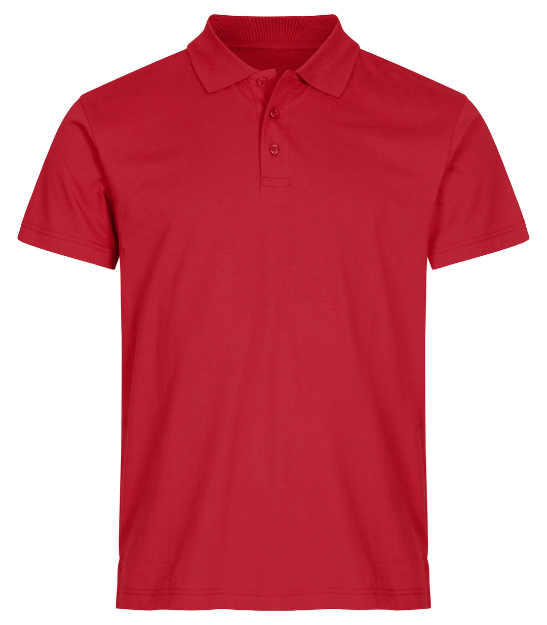 Piqué Clique Single Jersey Polo Herre – uten trykk – Rød
