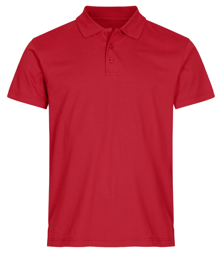 Piqué Clique Single Jersey Polo Herre – uten trykk – Rød