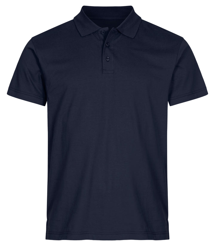 Piqué Clique Single Jersey Polo Herre – uten trykk – Marineblå