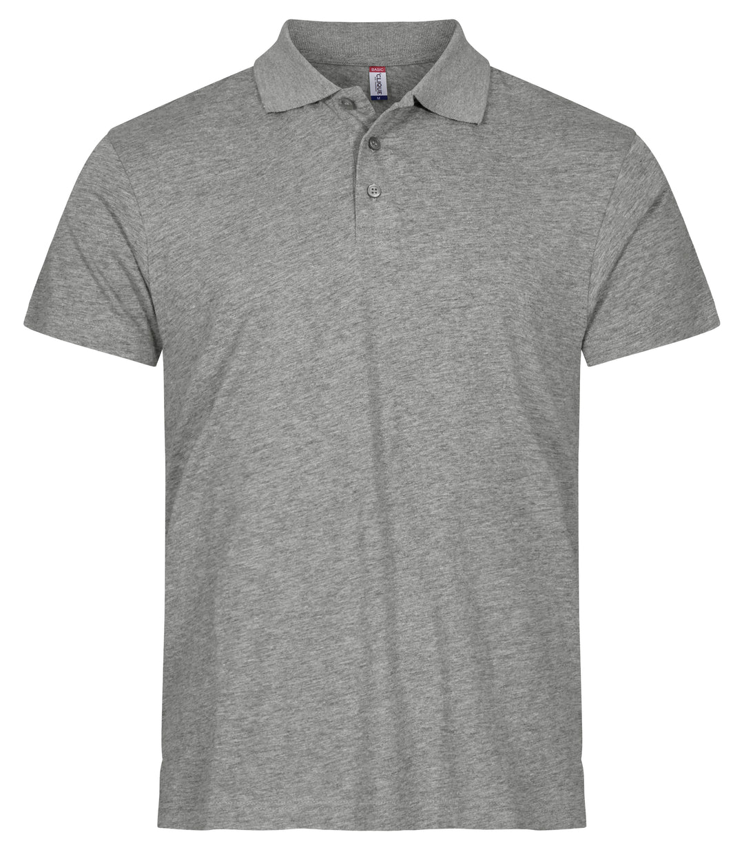 Piqué Clique Single Jersey Polo Herre – uten trykk – Gråmelert