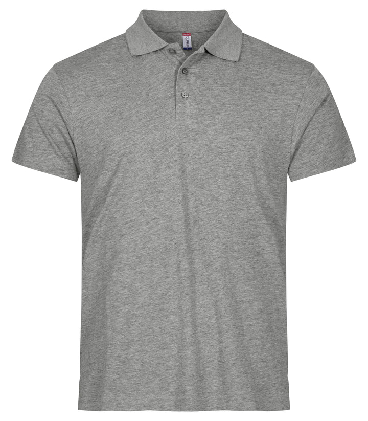 Piqué Clique Single Jersey Polo Herre – uten trykk – Gråmelert