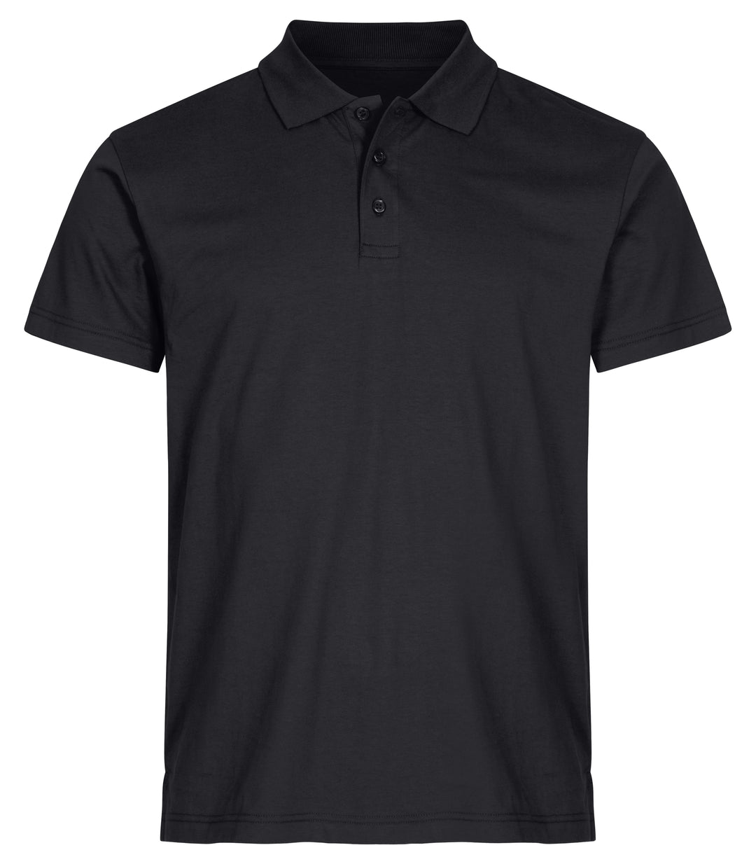 Piqué Clique Single Jersey Polo Herre – uten trykk – Sort