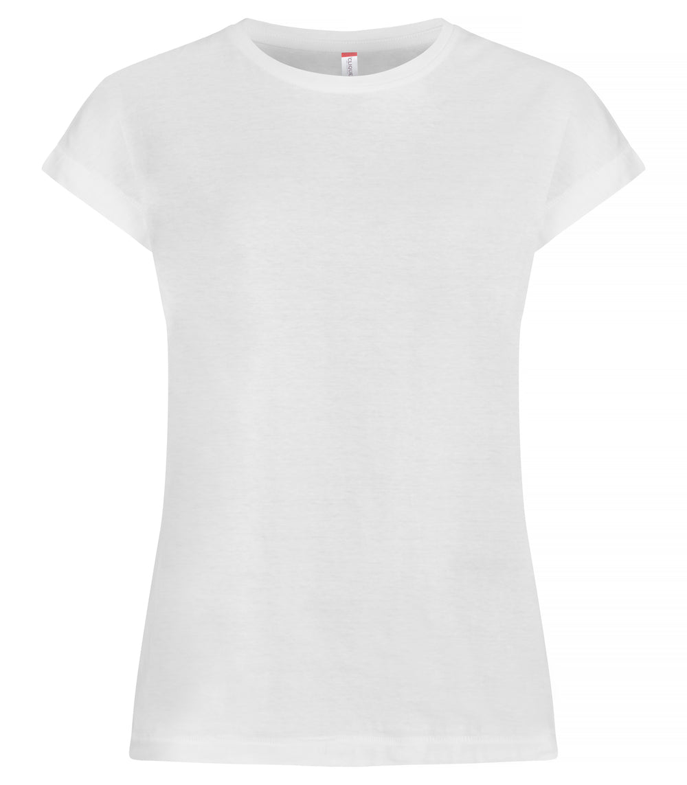 T-skjorte Clique Fashion Top Dame – uten trykk – Hvit