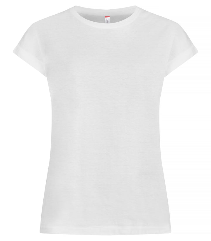 T-skjorte Clique Fashion Top Dame – uten trykk – Hvit