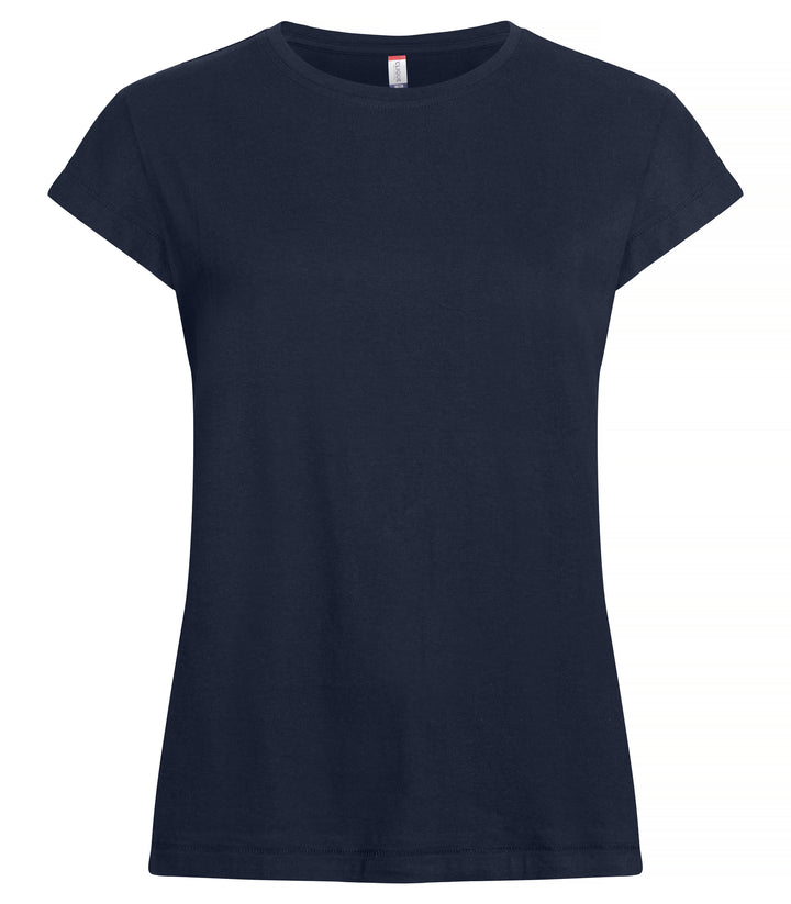 T-skjorte Clique Fashion Top Dame – uten trykk – Marineblå