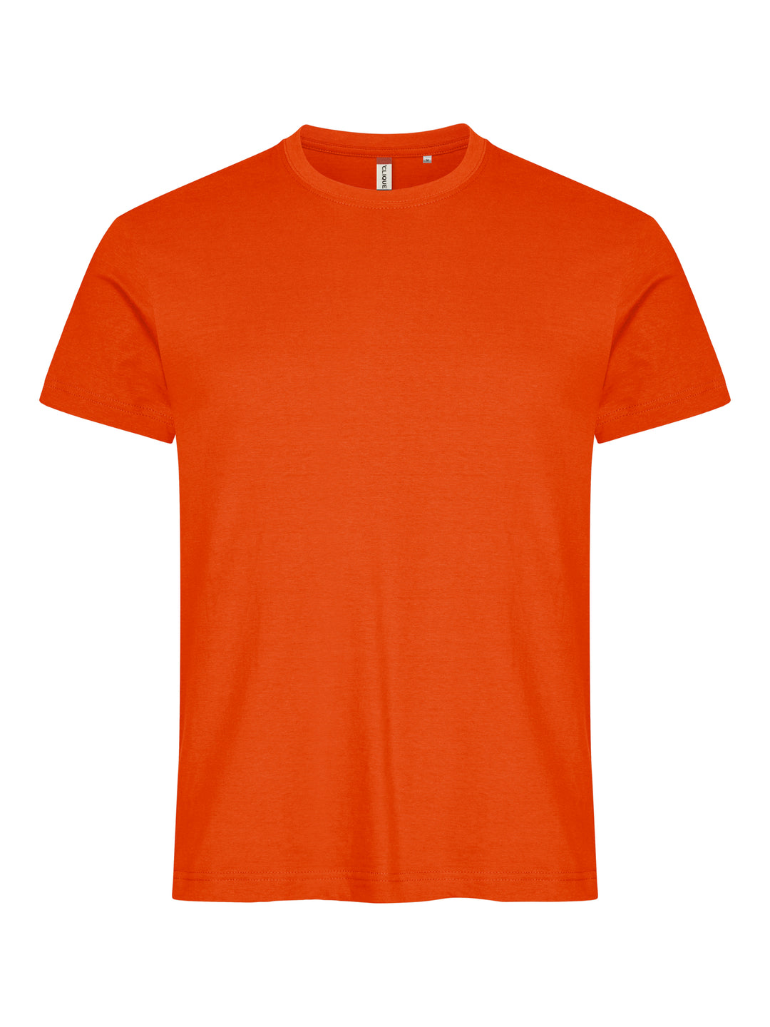 T-skjorte Clique Basic-T Herre – uten trykk – Blodoransje