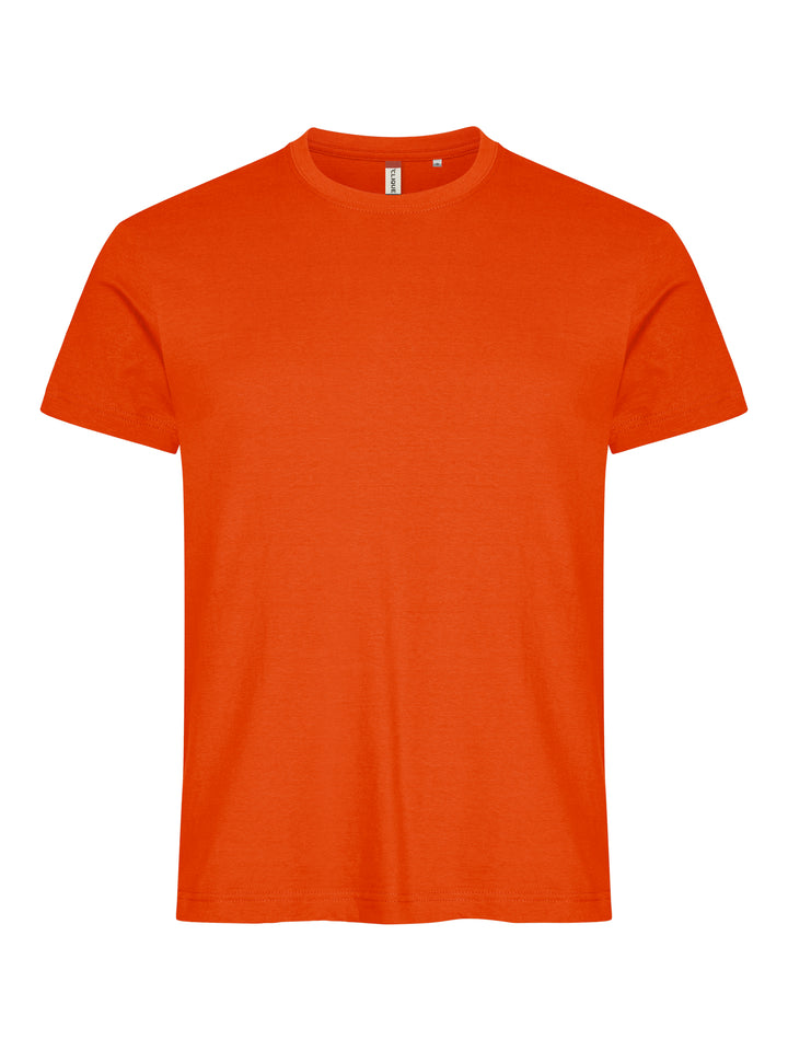 T-skjorte Clique Basic-T Herre – uten trykk – Blodoransje