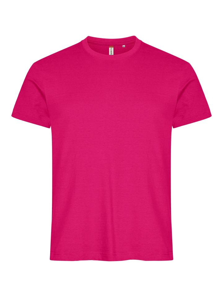 T-skjorte Clique Basic-T Herre – uten trykk – Cerise