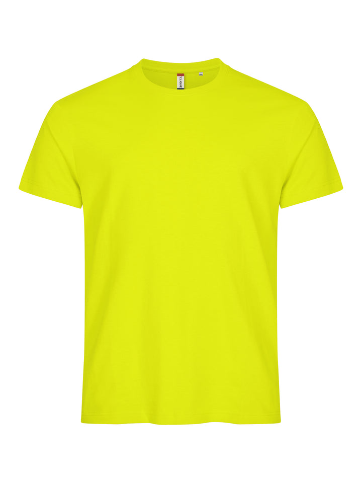 T-skjorte Clique Basic-T Herre – uten trykk – Synlighetsgrønn