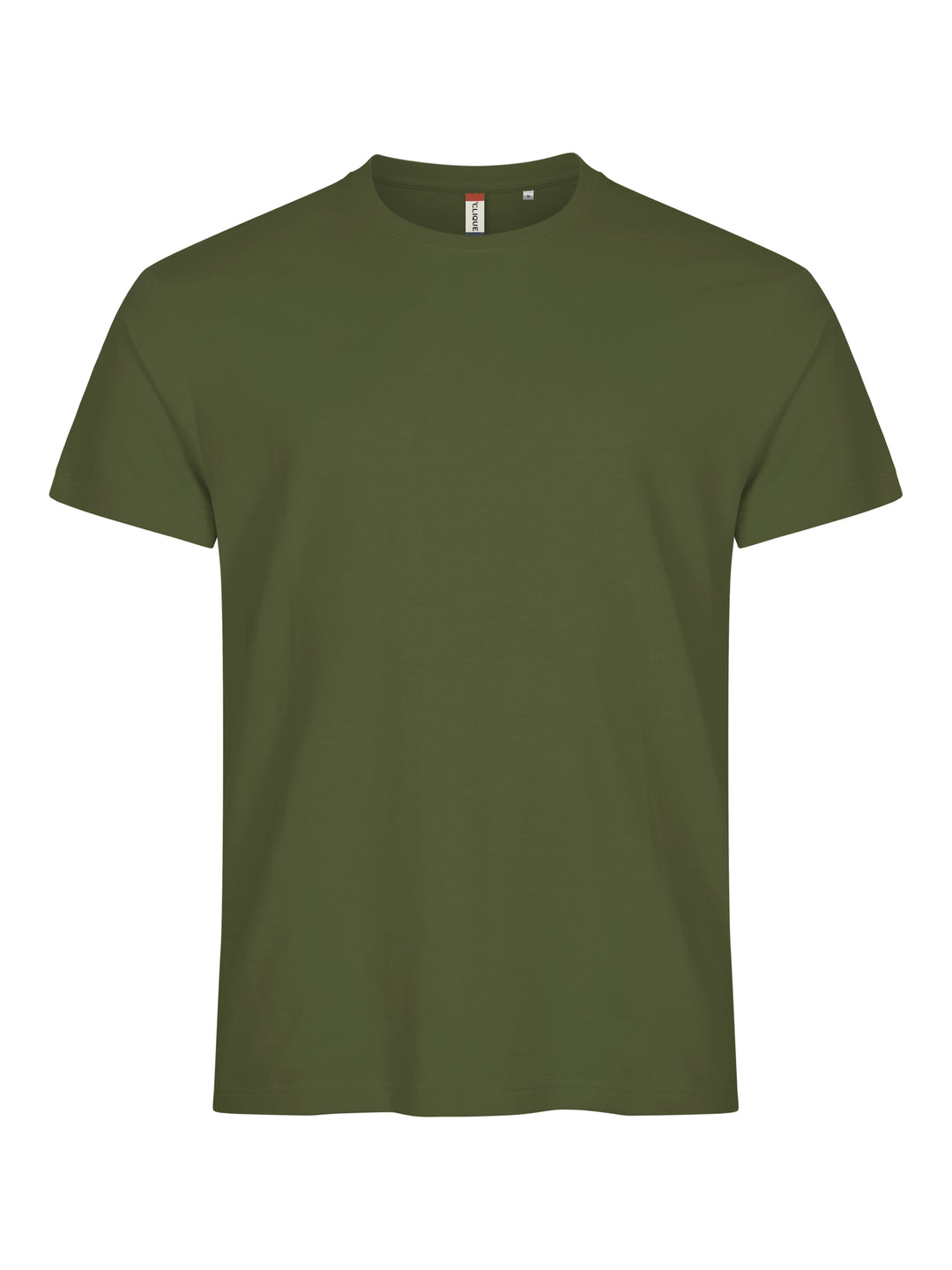 T-skjorte Clique Basic-T Herre – uten trykk – Armégrønn