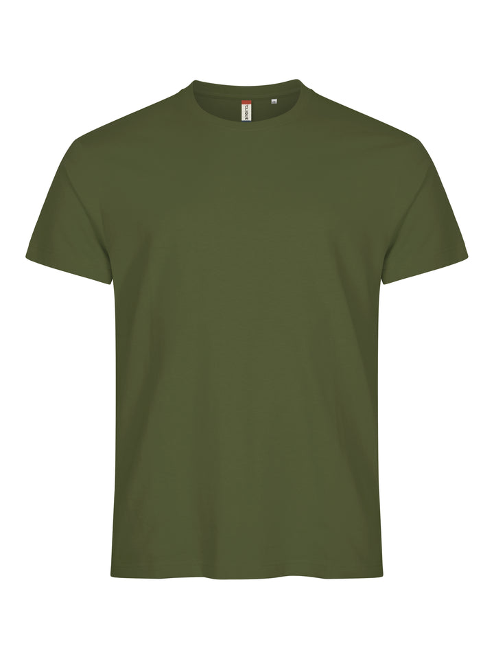 T-skjorte Clique Basic-T Herre – uten trykk – Armégrønn