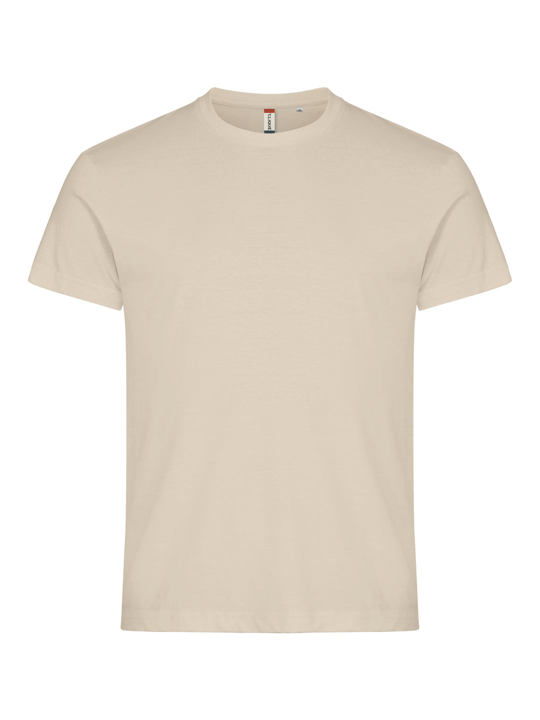 T-skjorte Clique Basic-T Herre – uten trykk – Lys khaki