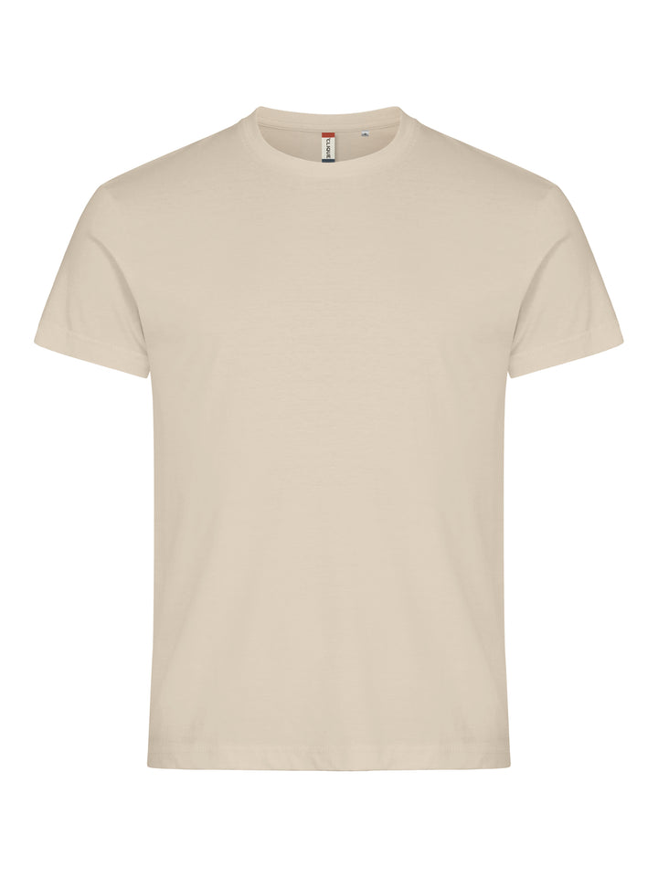 T-skjorte Clique Basic-T Herre – uten trykk – Lys khaki