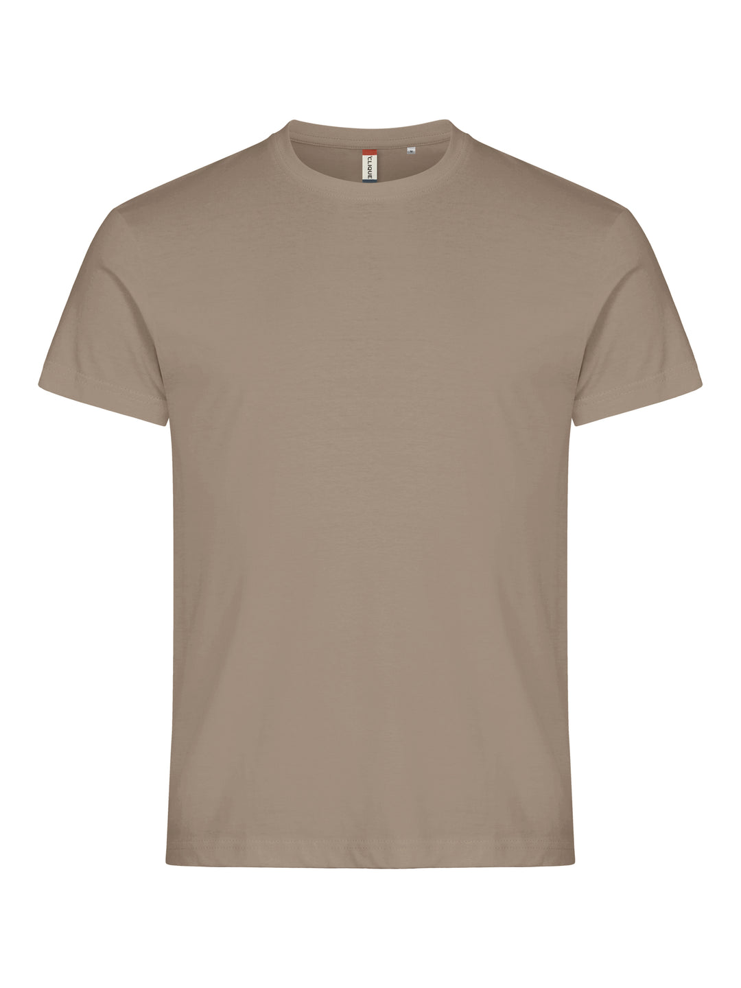T-skjorte Clique Basic-T Herre – uten trykk – Caffè latte