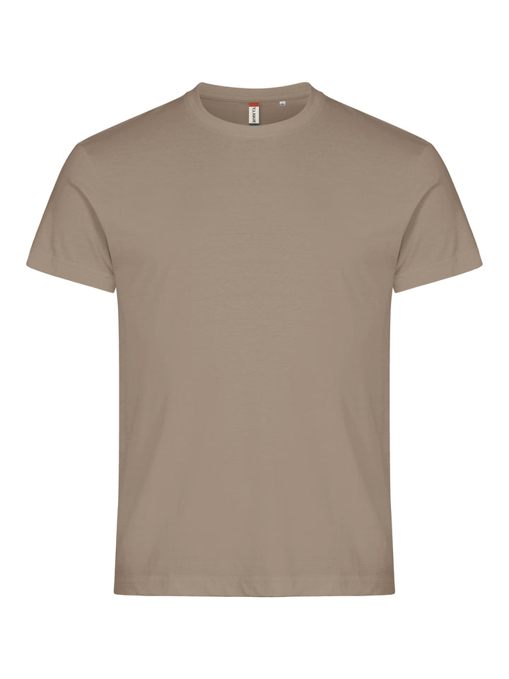 T-skjorte Clique Basic-T Herre – uten trykk – Caffè latte
