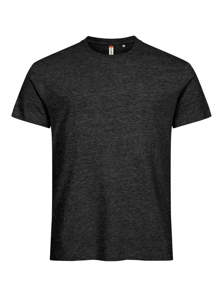 T-skjorte Clique Basic-T Herre – uten trykk – Antrasittmelert