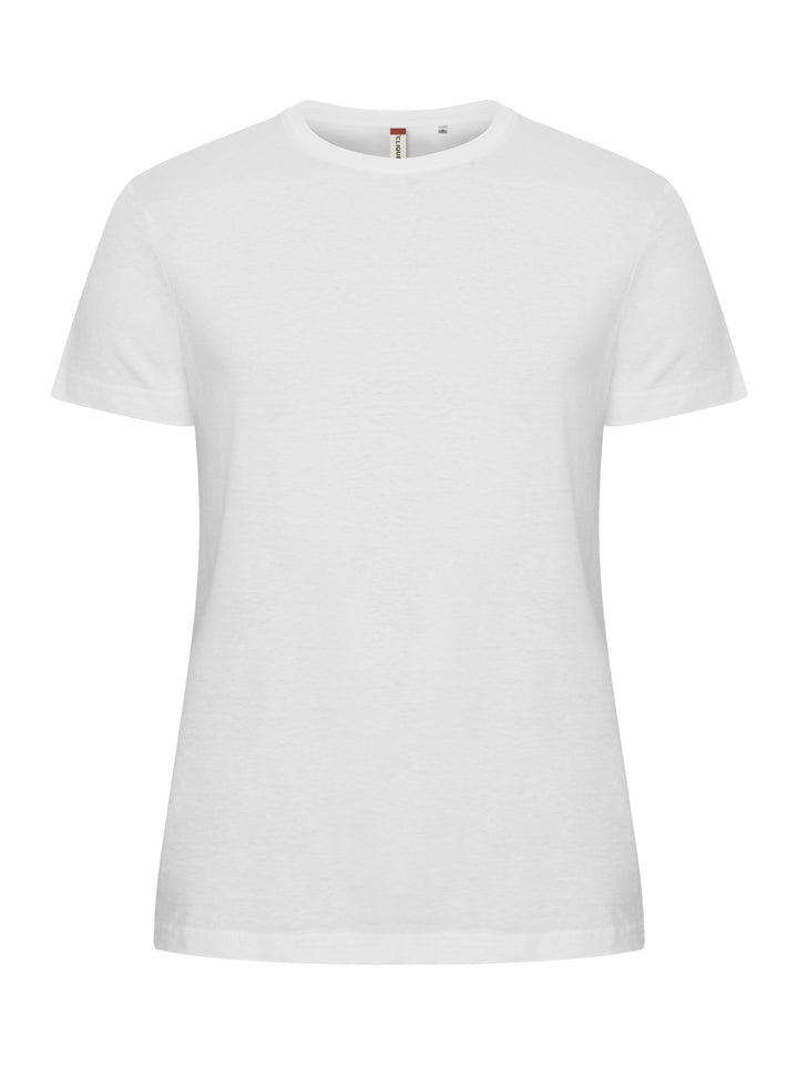 T-skjorte Clique Basic-T Dame – uten trykk – Hvit