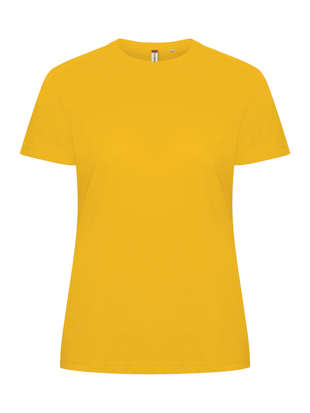 T-skjorte Clique Basic-T Dame – uten trykk – Sitrongul
