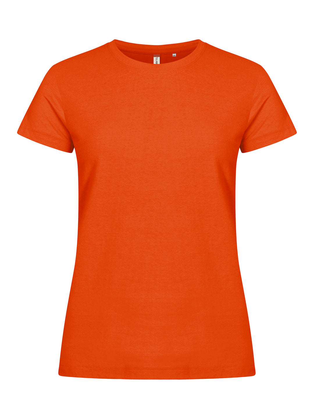 T-skjorte Clique Basic-T Dame – uten trykk – Blodoransje