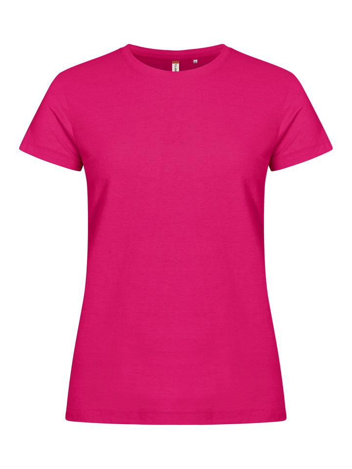 T-skjorte Clique Basic-T Dame – uten trykk – Cerise
