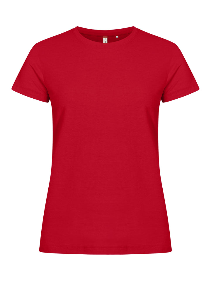 T-skjorte Clique Basic-T Dame – uten trykk – Rød