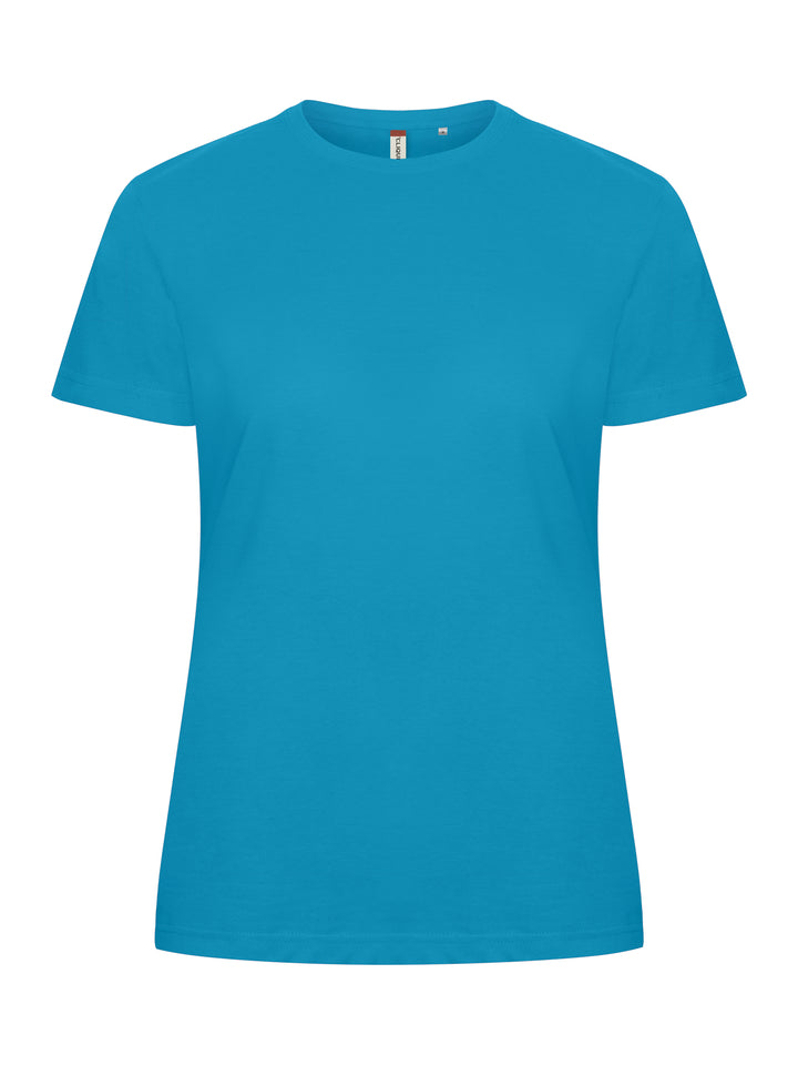 T-skjorte Clique Basic-T Dame – uten trykk – Turkis