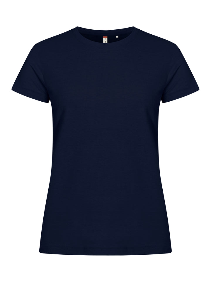 T-skjorte Clique Basic-T Dame – uten trykk – Marineblå