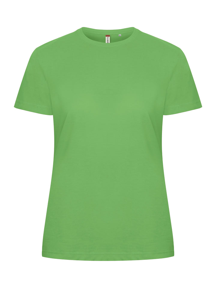 T-skjorte Clique Basic-T Dame – uten trykk – Eplegrønn