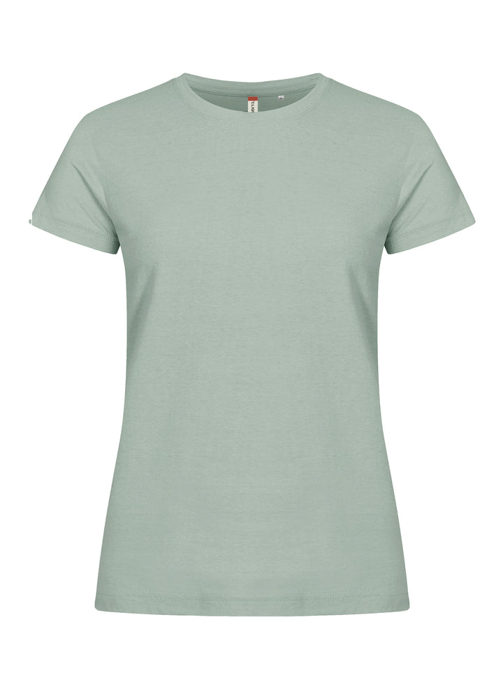 T-skjorte Clique Basic-T Dame – uten trykk – Salviegrønn