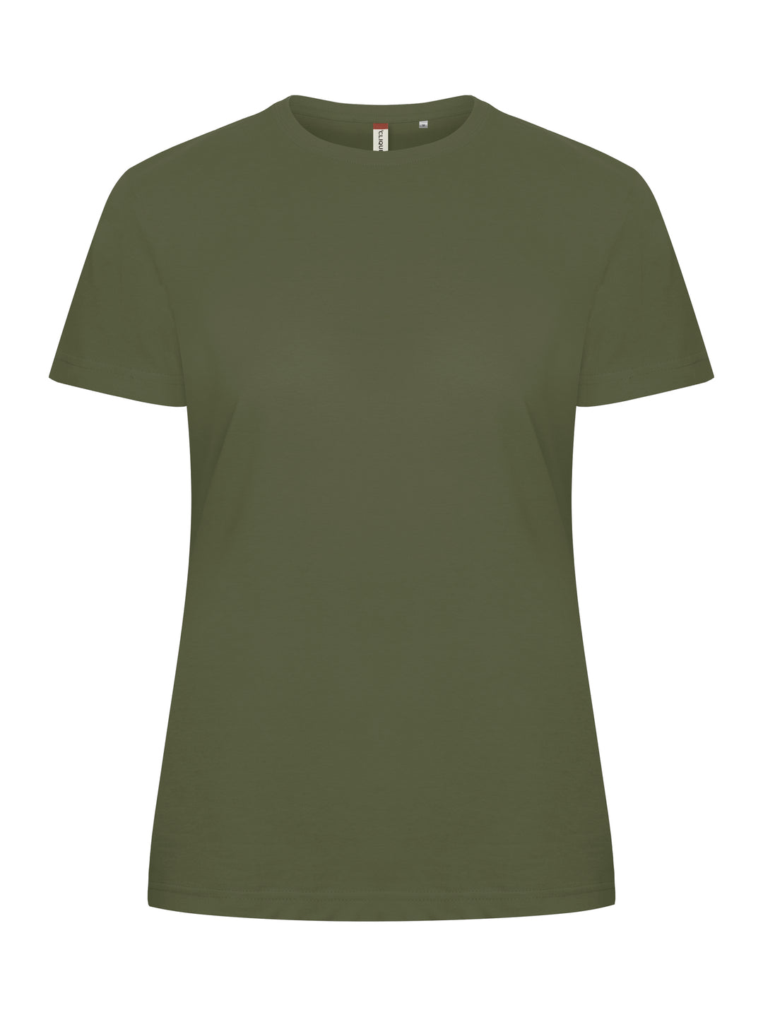 T-skjorte Clique Basic-T Dame – uten trykk – Armégrønn