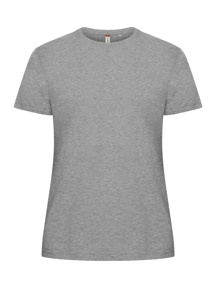 T-skjorte Clique Basic-T Dame – uten trykk – Gråmelert