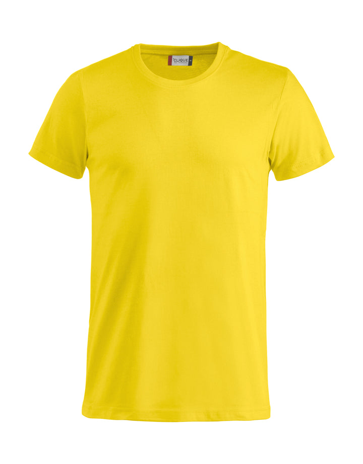 T-skjorte Clique Basic-T Junior – uten trykk – Sitrongul