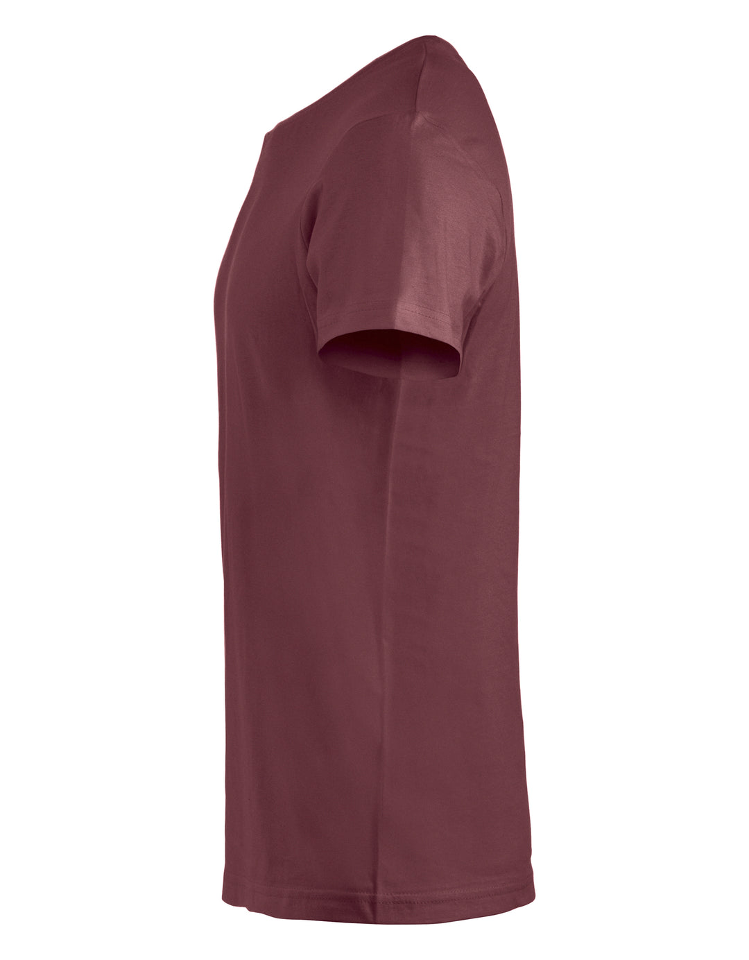 T-skjorte Clique Basic-T Junior – uten trykk – Burgunder