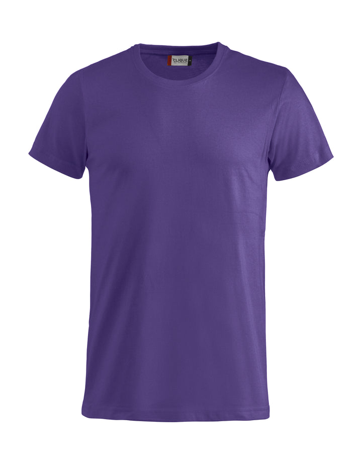 T-skjorte Clique Basic-T Junior – uten trykk – Lys lilla