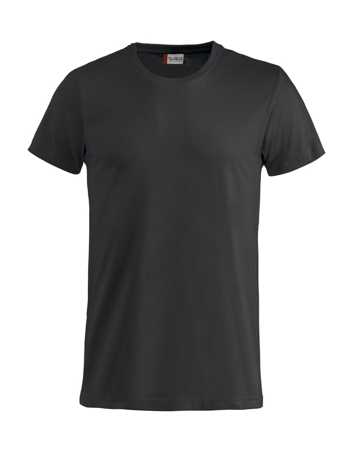 T-skjorte Clique Basic-T Junior – uten trykk – Sort