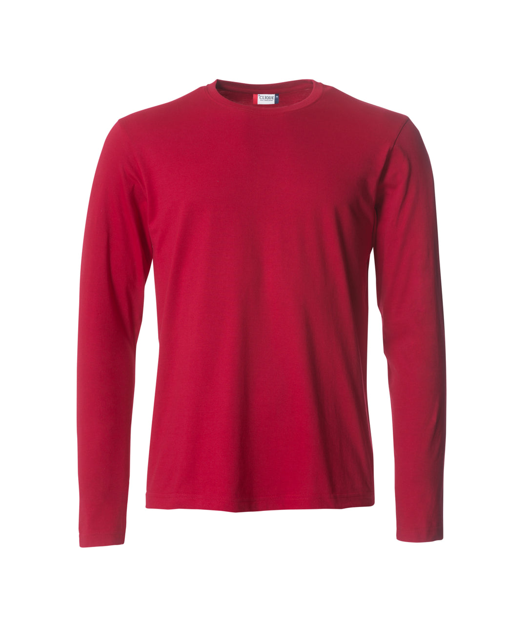 T-skjorte Clique Basic-T L/S Herre – uten trykk – Rød