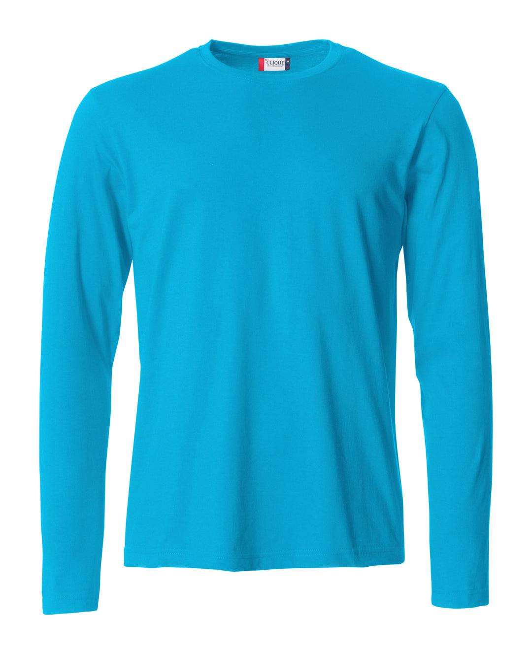 T-skjorte Clique Basic-T L/S Herre – uten trykk – Turkis