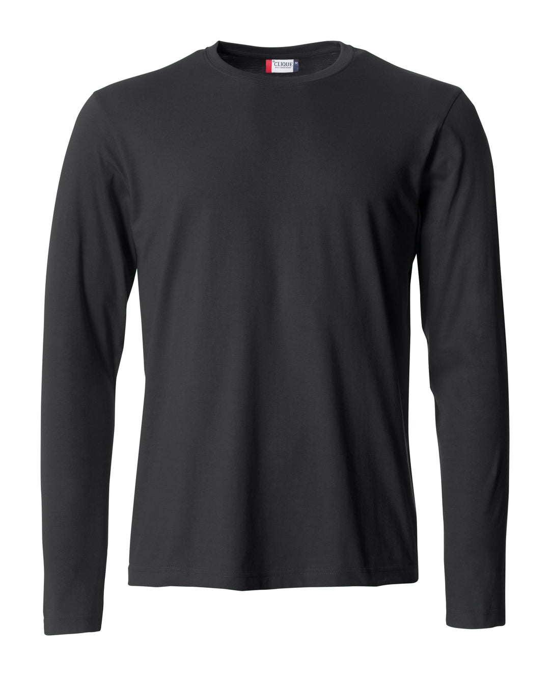 T-skjorte Clique Basic-T L/S Herre – uten trykk – Sort