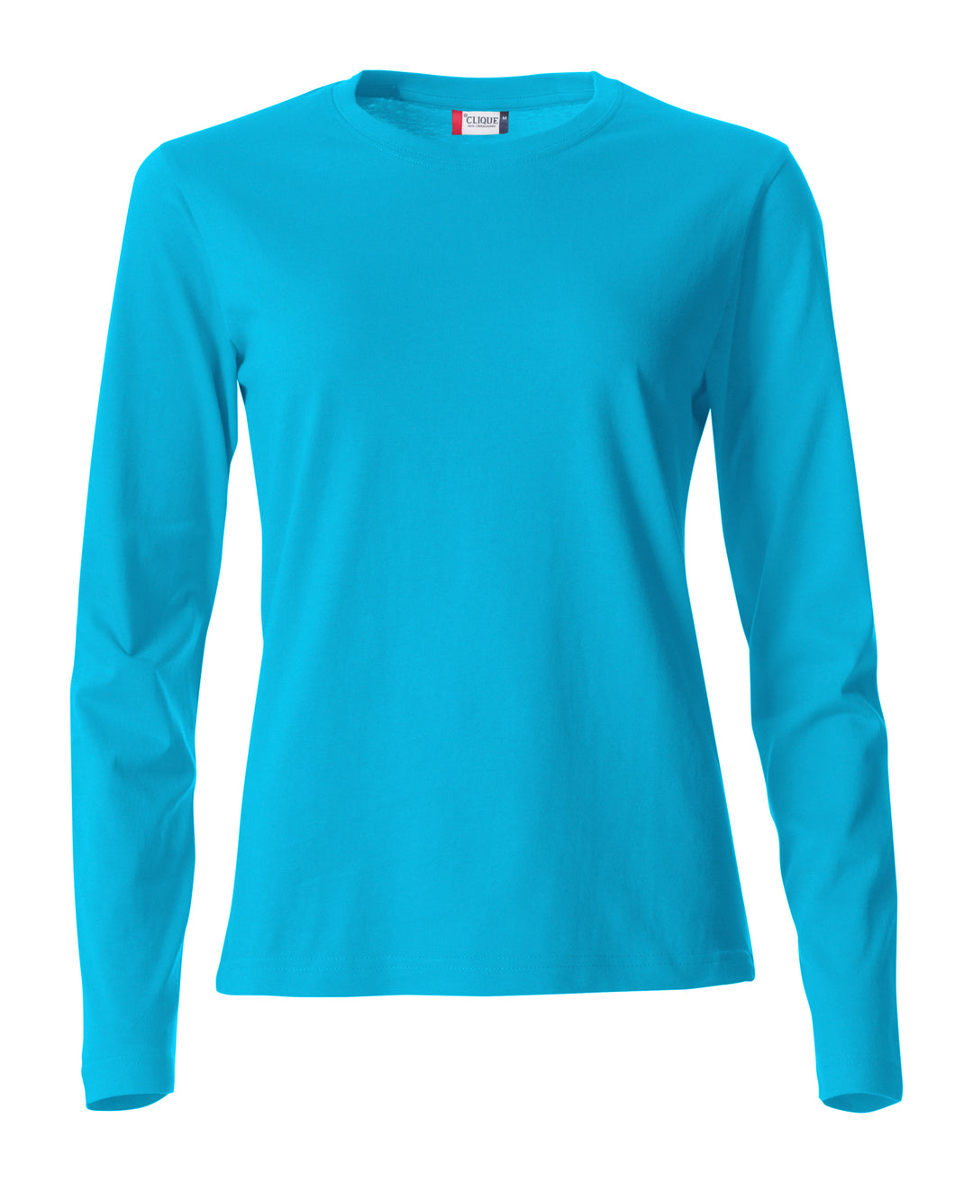 T-skjorte Clique Basic-T L/S Dame – uten trykk – Turkis